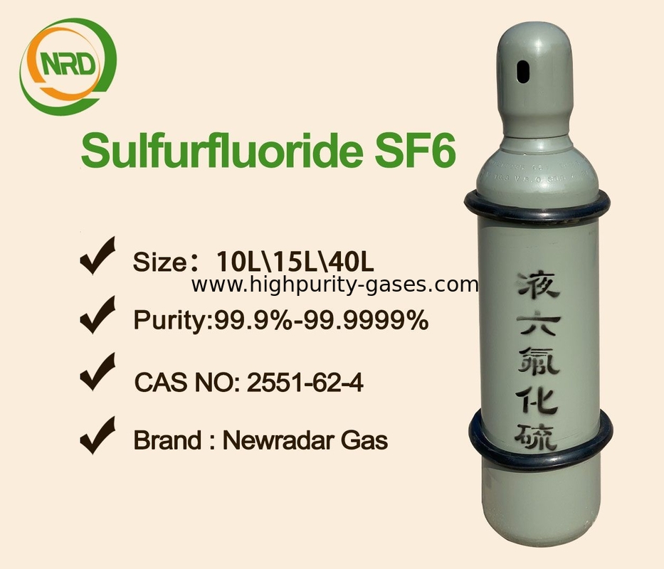 Compressed 10 Liter Cylinder Pack  Sf6 Sulfur Hexafluoride Gas Used In Electrical Industry